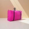 Pink luggage bag, travel storage bag, large-capacity, lightweight, waterproof trolley case, matching Application Scenario